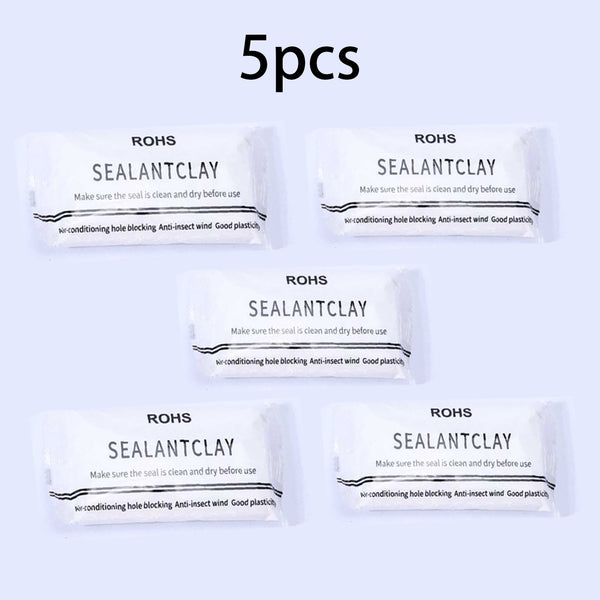 5pcs Faster Drying Moldable Sealant Clays for Drain Pipe Connection, Holes & Gaps