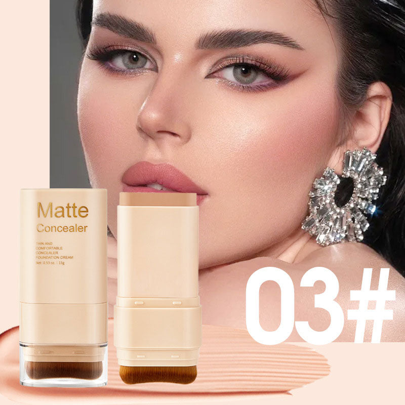 2 in 1 Dual-Ended Eraser Foundation Stick, Tinted Moisturizer, Skin Tint, Face Foundation and Dewy Finish