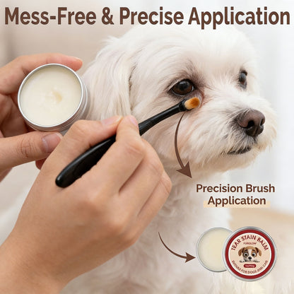 Pet Tear Stain Remover with Brush for Pet Daily Care