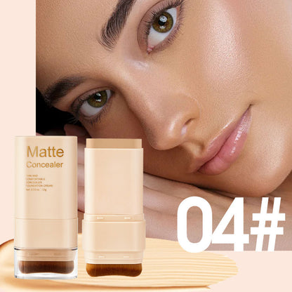 2 in 1 Dual-Ended Eraser Foundation Stick, Tinted Moisturizer, Skin Tint, Face Foundation and Dewy Finish