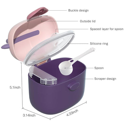 Baby Formula Dispenser On The Go for Travel, Outdoor Picnic with Baby Infant