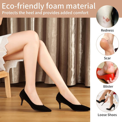 10 PCS Non-Slip Heel Pads - Heel Inserts Shoe Heel Blister Prevention Pads