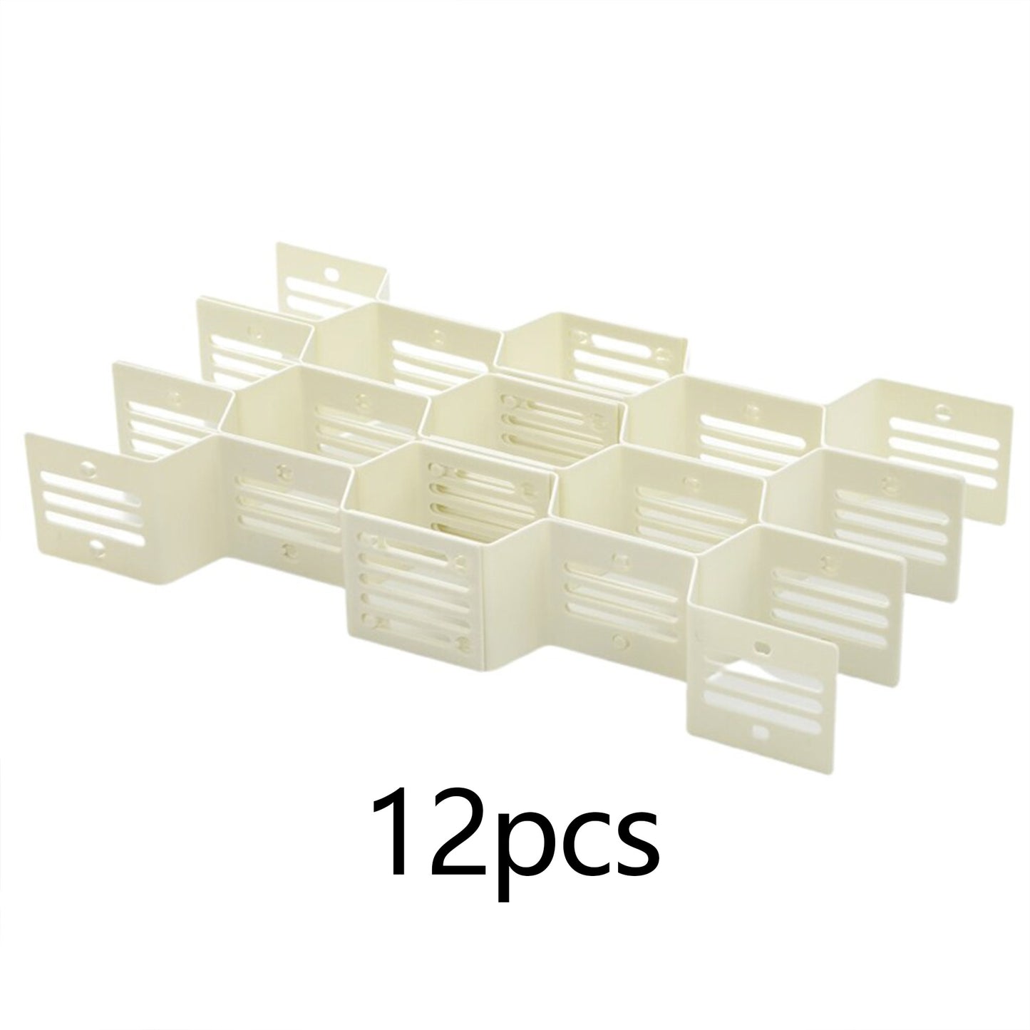 12pcs/set Adjustable Drawer Honeycomb Clapboard Plastic DIY