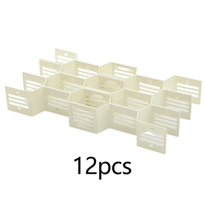 12pcs/set Adjustable Drawer Honeycomb Clapboard Plastic DIY