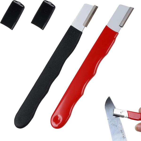 2PCS Pocket Blade Sharpener, Premium Wolfram Steel Garden Tool Sharpener