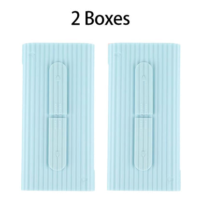 2 Boxes Portable Dental Floss Cases with 20 Floss Picks for Teeth Cleaning