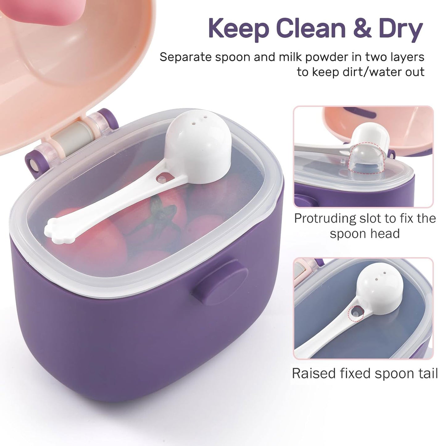 Baby Formula Dispenser On The Go for Travel, Outdoor Picnic with Baby Infant