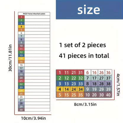 1 Set Breaker Label Set with Marking Panels Handwritten