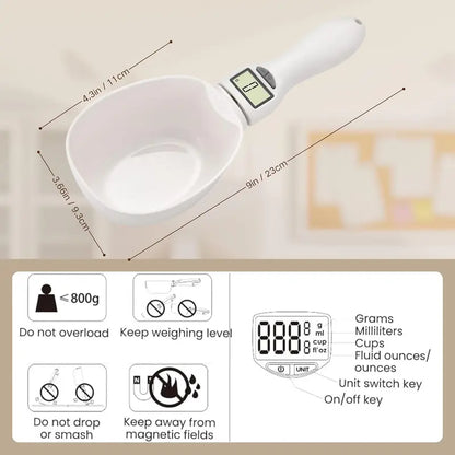 Digital Food Measuring Scoop Scale Electronic Kitchen Measuring Spoon Scale for Cooking Baking