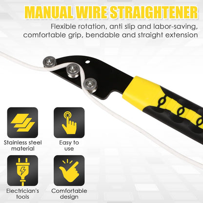 Stainless Steel, Copper, and Aluminum Cable Straightener