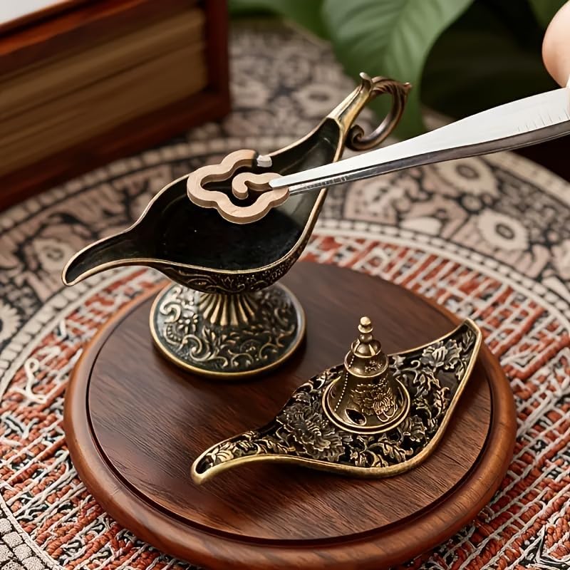 Aladdin-style incense burner stand—includes 42 incense pieces.