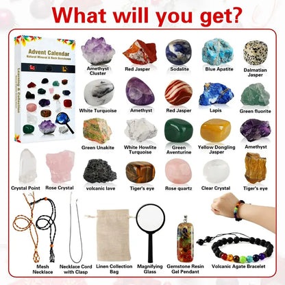 2026 Advent Calendar: Crystals and Healing Stones Christmas Countdown Calendar