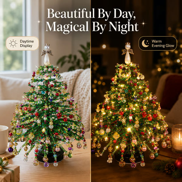 DIY Beaded Christmas Tree Kit – Create Your Own Sparkling Holiday Decoration