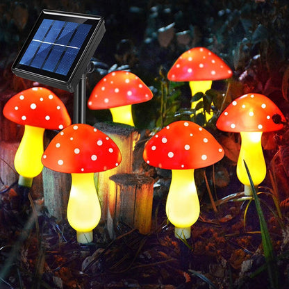Outdoor Lamp Solar Mushroom Light up Garden Mushroom Lights