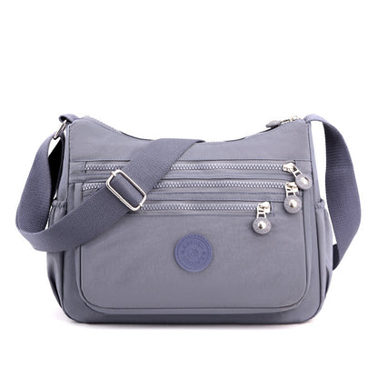 Nylon Fabric Crossbody Bag Anti-Theft Women's Shoulder Bag Multi-Layer Pocket Wallet