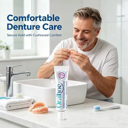 2PCS Oral Thermoplastic Denture Cushion Liner - Secure Hold