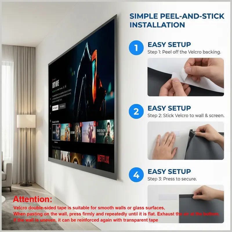 4K UHD Anti-Light Foldable Portable Projector Scree