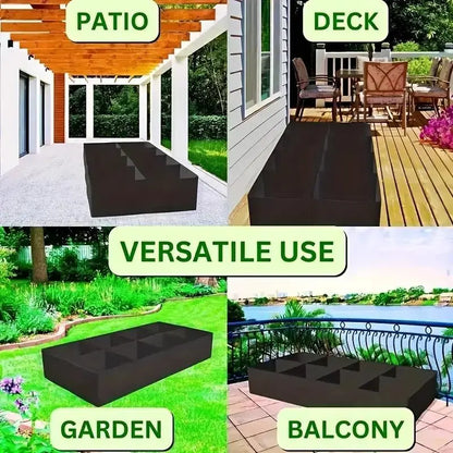 128 Gallon 8-Grid Fabric Breathable Raised Garden Bed