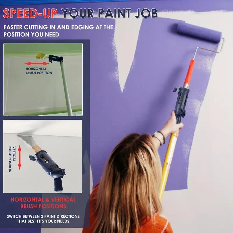 Paint Roller Extension Pole, Multi-angle Paint Brush Extension Tool