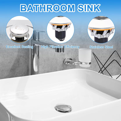 Sturdy Drain Strainer Plug Bathtub Sink Stopper Blockage Fast Draining