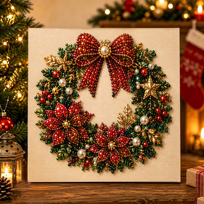 DIY Christmas Pearl Diamond Painting Art Kit With Frame