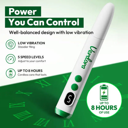Electric Nail Drill for Thick Nails, 6 Interchangeable Nail Bits