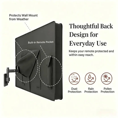Outdoor TV cover, waterproof and weather-resistant