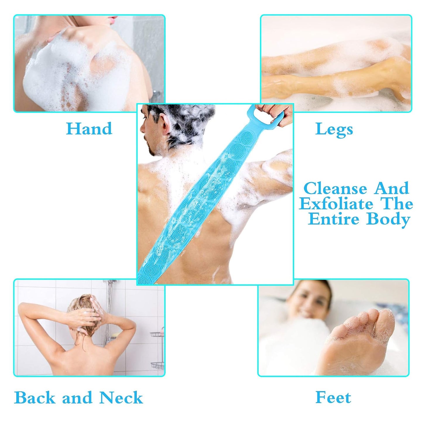 Unisex Silicone Exfoliating Bath Cloth