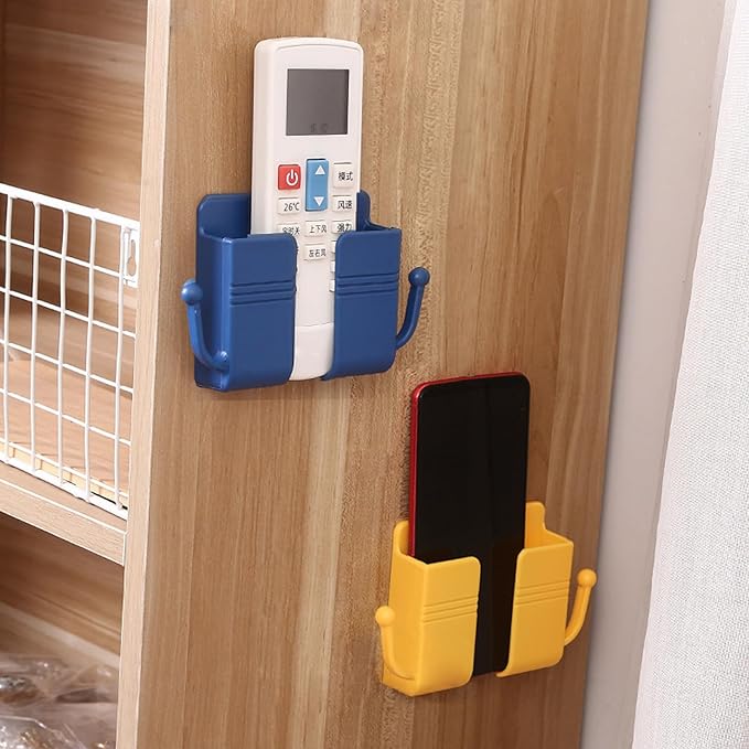 2PCS Mobile phone holder mounted on self-adhesive wall