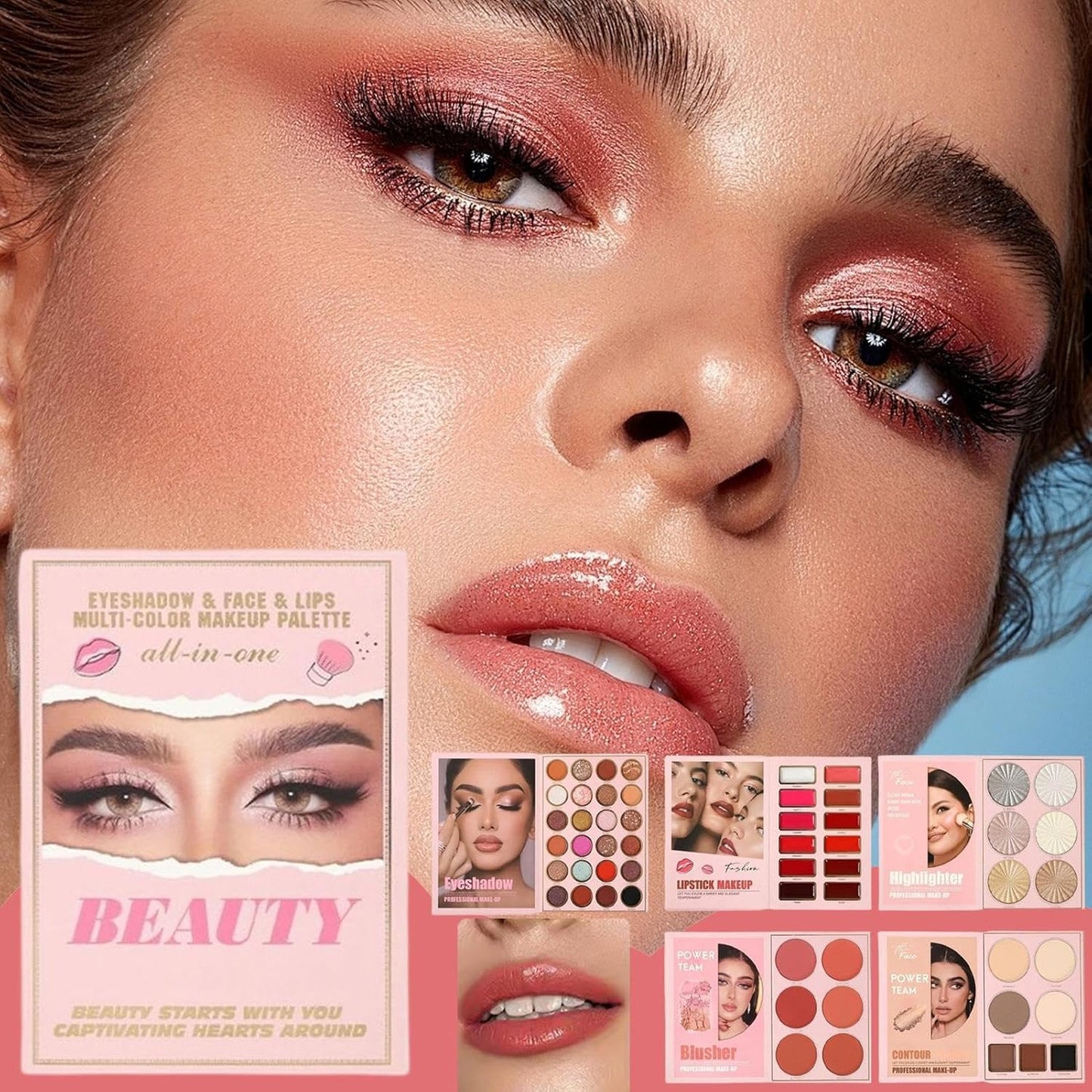 Colorful Blush Face Makeup Set