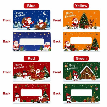 80Pcs Cartoon Christmas Scratch Cards DIY Christmas Gift Ideas for Kids Xmas Party Supplies