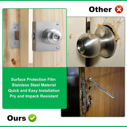 Door Reinforcement Plate & Security Strike Plate for 1-3/4" Doors