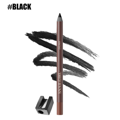 24 Hr Waterproof Eyeliner Duo Sharpenable Eye Pencil, - Smudge-Proof, Transfer-Proof, Up to 16HR Wear