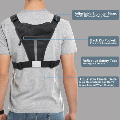 Black Unisex Tactical Chest Vest