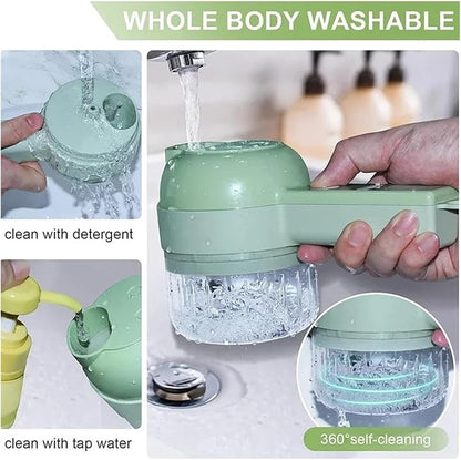 4-in-1 Handheld Electric Vegetable Cutter
