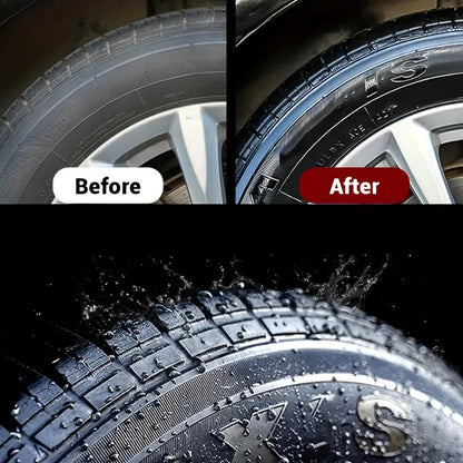 100g Tire Shine Cream, Long-Lasting Anti-Fading Weatherproof Non