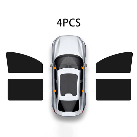 4 PCS Car Window Sun Shades, Light Block Privacy Curtains