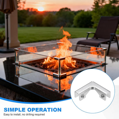 Aluminum Alloy Tile Clamp Bracket, 90/180 Degree Corner Support Holder for 8-10mm Glass/Tile Panel