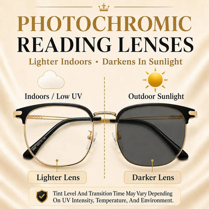 Smart-Zoom HD Anti-Blue Light Reading Glasses