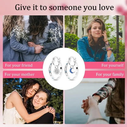 Stylish and Elegant Star and Moon Earrings for Women