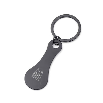Handcart Token Keychain Stainless