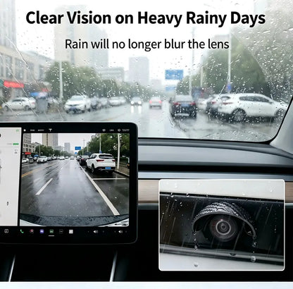 4Pcs Car Rear‑View Camera Rain Shield