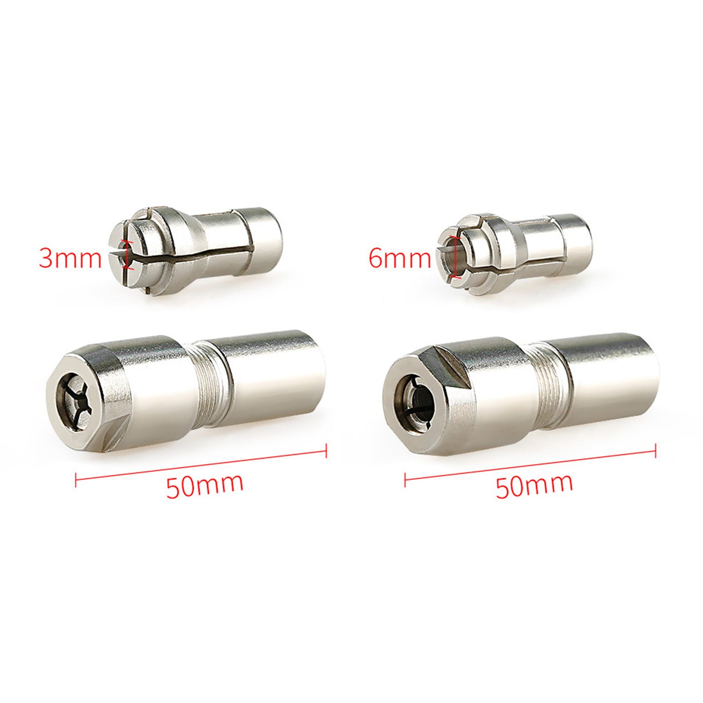 Angle Grinder to Die Grinder Conversion Kit with 1/4", 1/8" Collets for Carving, Polishing, Cutting