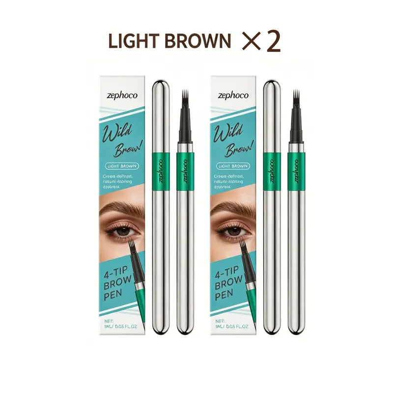 2PCS 4 Tip Precise Microblade Eyebrow Pencil That Looks Like Hair