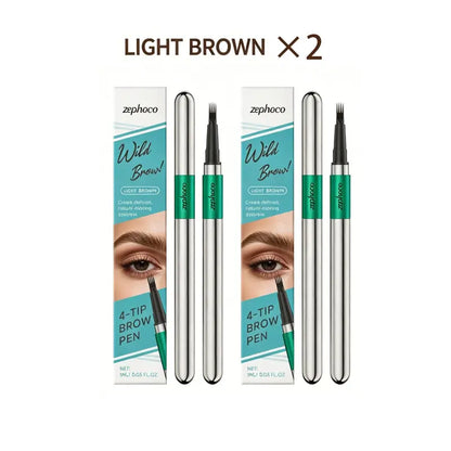 2PCS 4 Tip Precise Microblade Eyebrow Pencil That Looks Like Hair