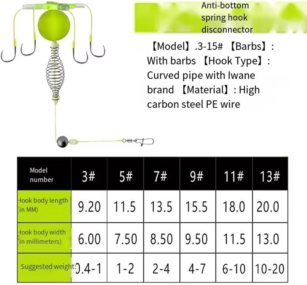 4PCS Four-Hook Anti-Tangle Fishing Set