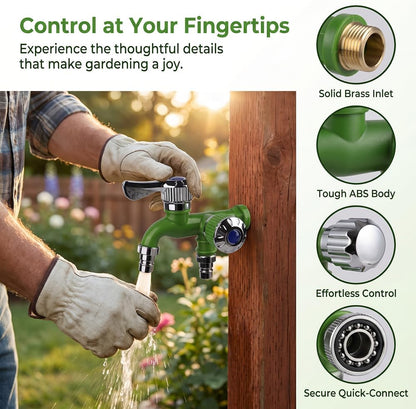 Multifunctional Dual-Outlet Water Connector for Washing Machine