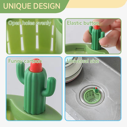2PCS Cactus Kitchen Sink Drain Strainer