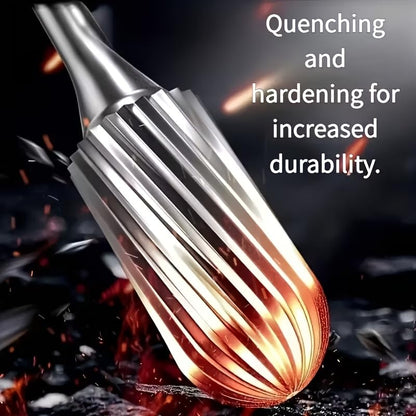 20pcs High-Speed Steel Rotating Burrs  Set | 10 Kinds of Cutter Head Shape Carving Grinding Head 1/8 "Shank