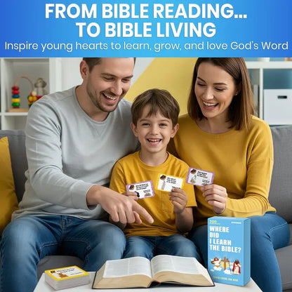 Bible Trivia Portable Card Game Set - 300 Engaging Questions